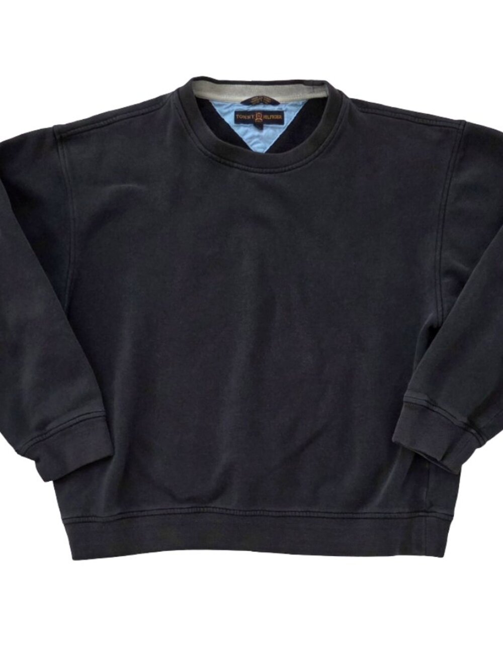 Vintage Tommy Hilfiger Golf Sweatshirt Mens L Navy Blue Y2K Quiet Luxury